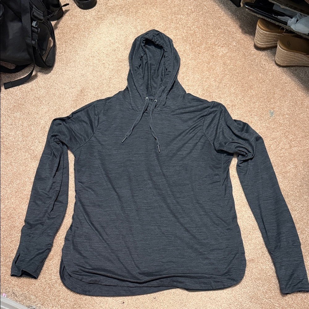 GAIAM Charcoal Hoodie Shirt size L